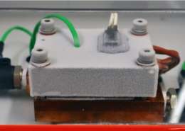 frosted electrical casing